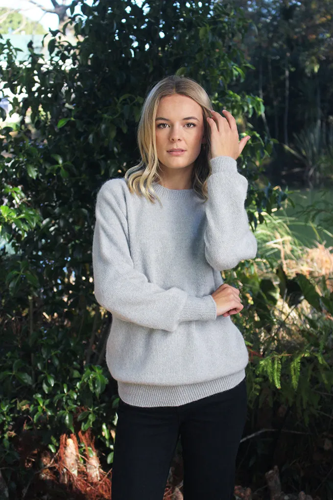 ALPACA PLAIN CREW NECK JUMPER