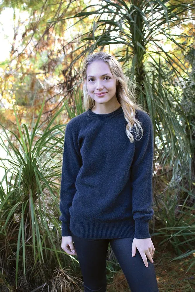 ALPACA PLAIN CREW NECK JUMPER