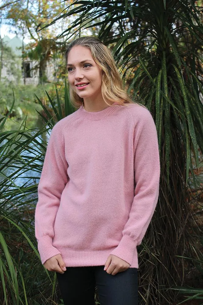 ALPACA PLAIN CREW NECK JUMPER