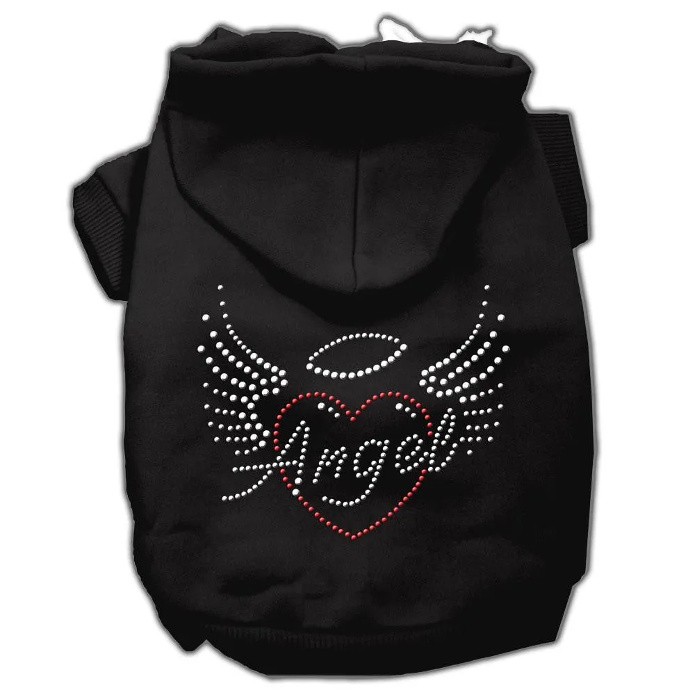 Angel Heart Rhinestone Hoodies Black XS (8)