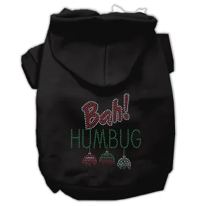 Bah Humbug Rhinestone Hoodies Black L (14)