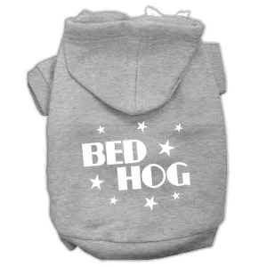 Bed Hog Screen Printed Pet Hoodies Grey Size Sm (10)