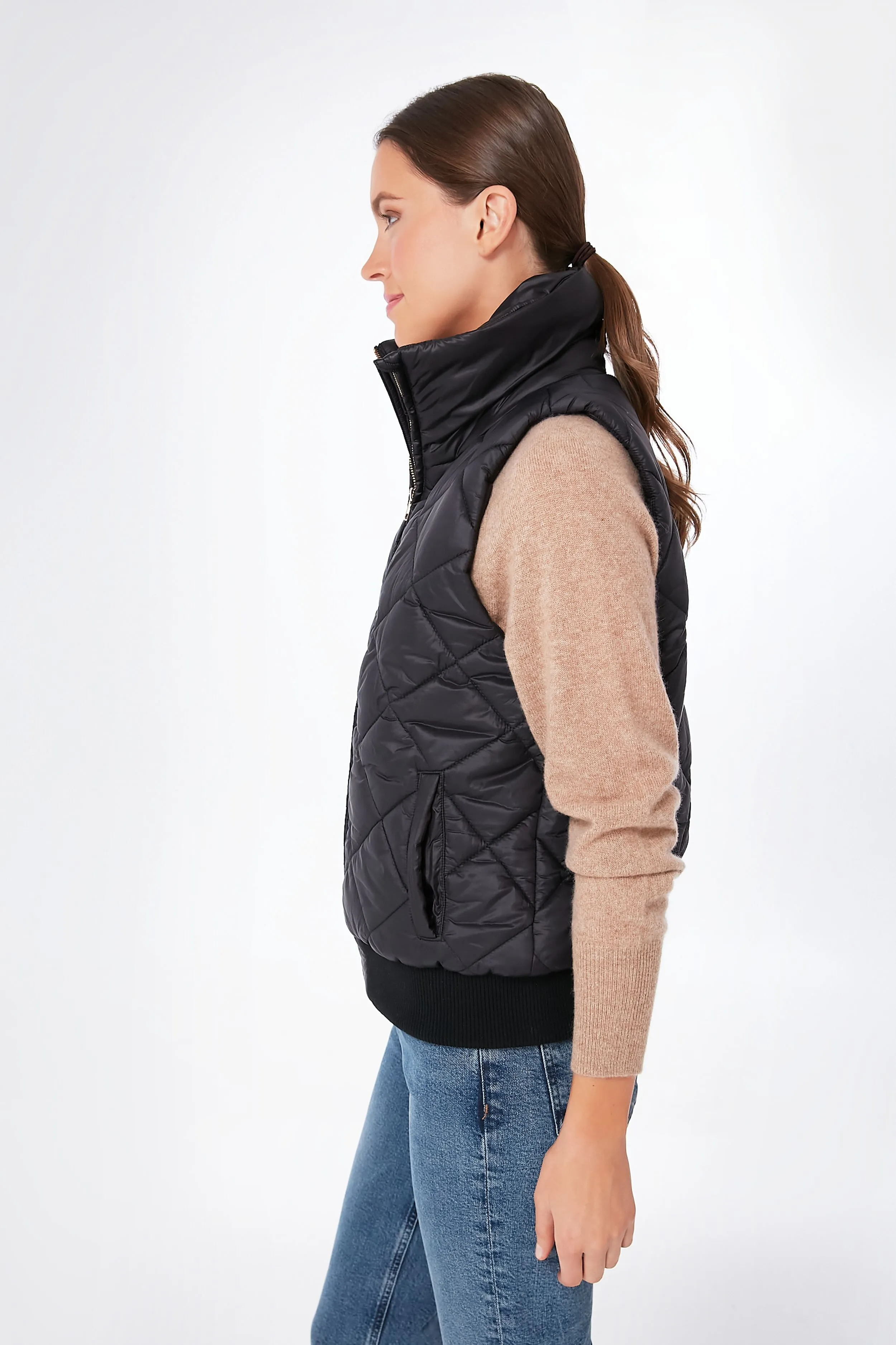 Black Jackson Quilted Vest