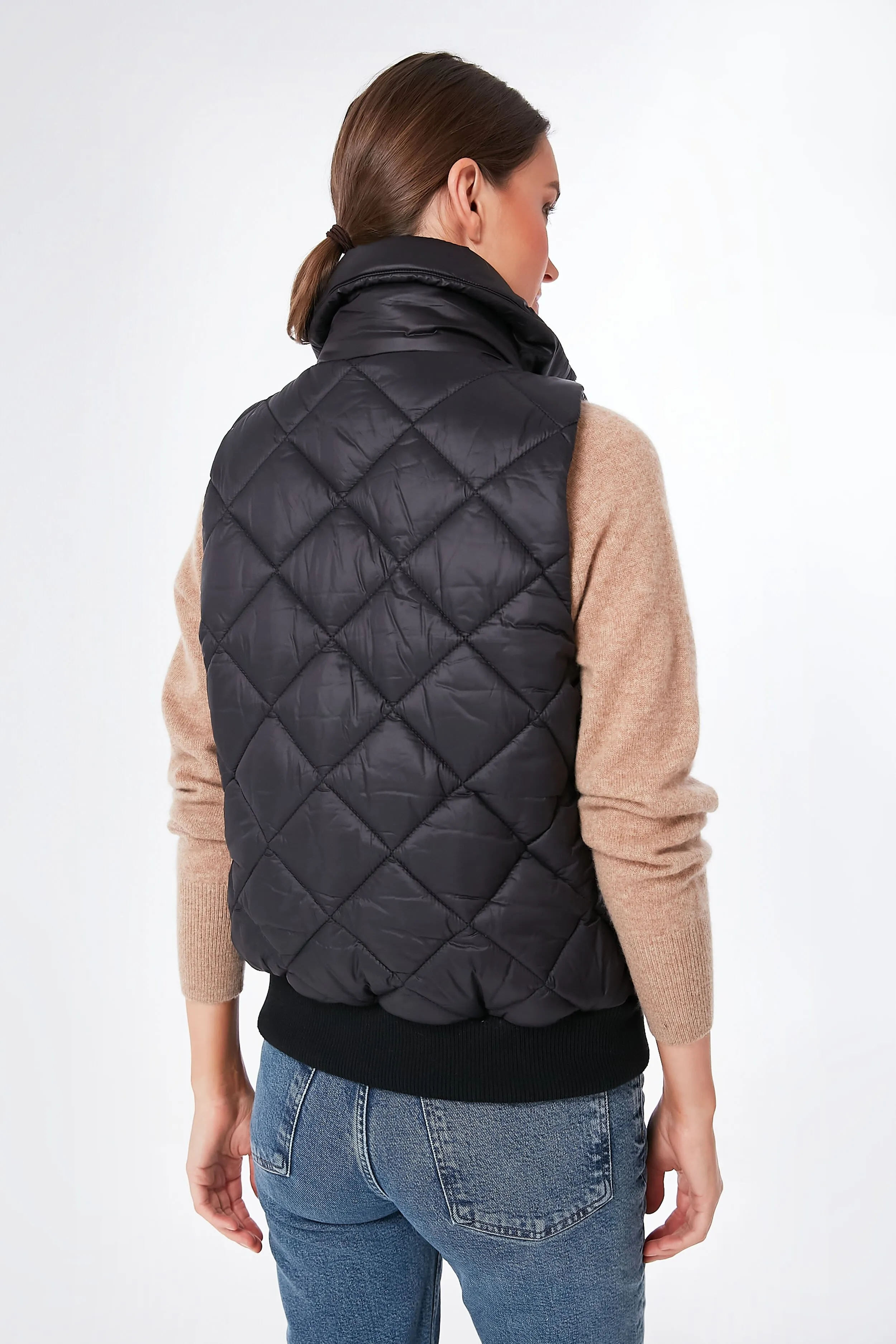 Black Jackson Quilted Vest