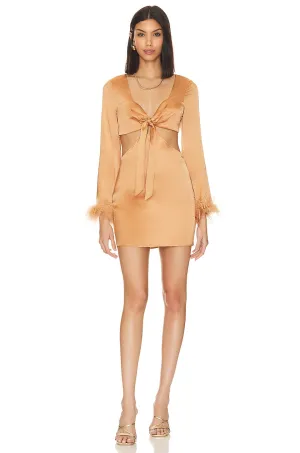 Camila Coelho Krista mini dress, Soft Gold