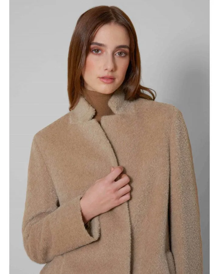 Cinzia Rocca Mid Length Wool Alpaca Coat