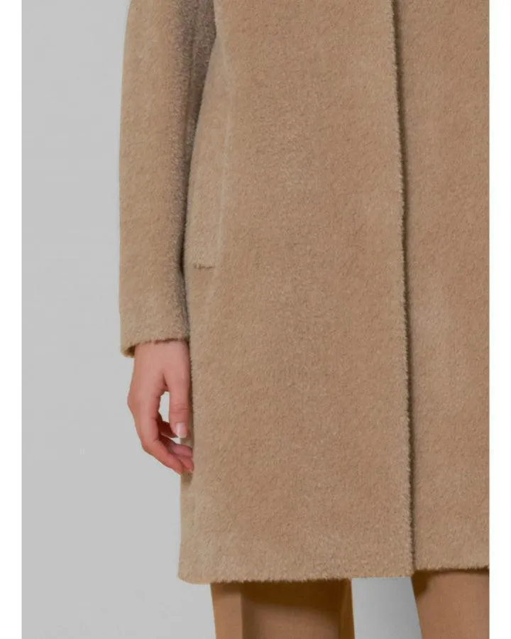 Cinzia Rocca Mid Length Wool Alpaca Coat