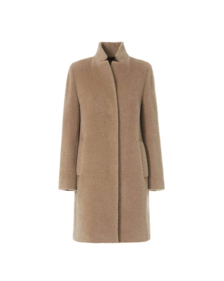 Cinzia Rocca Mid Length Wool Alpaca Coat