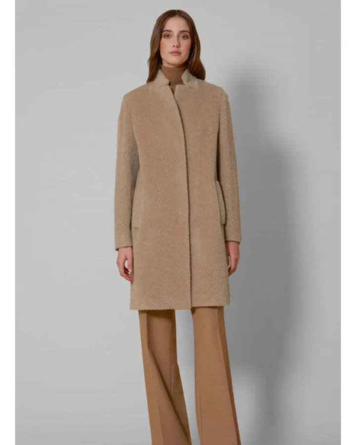 Cinzia Rocca Mid Length Wool Alpaca Coat