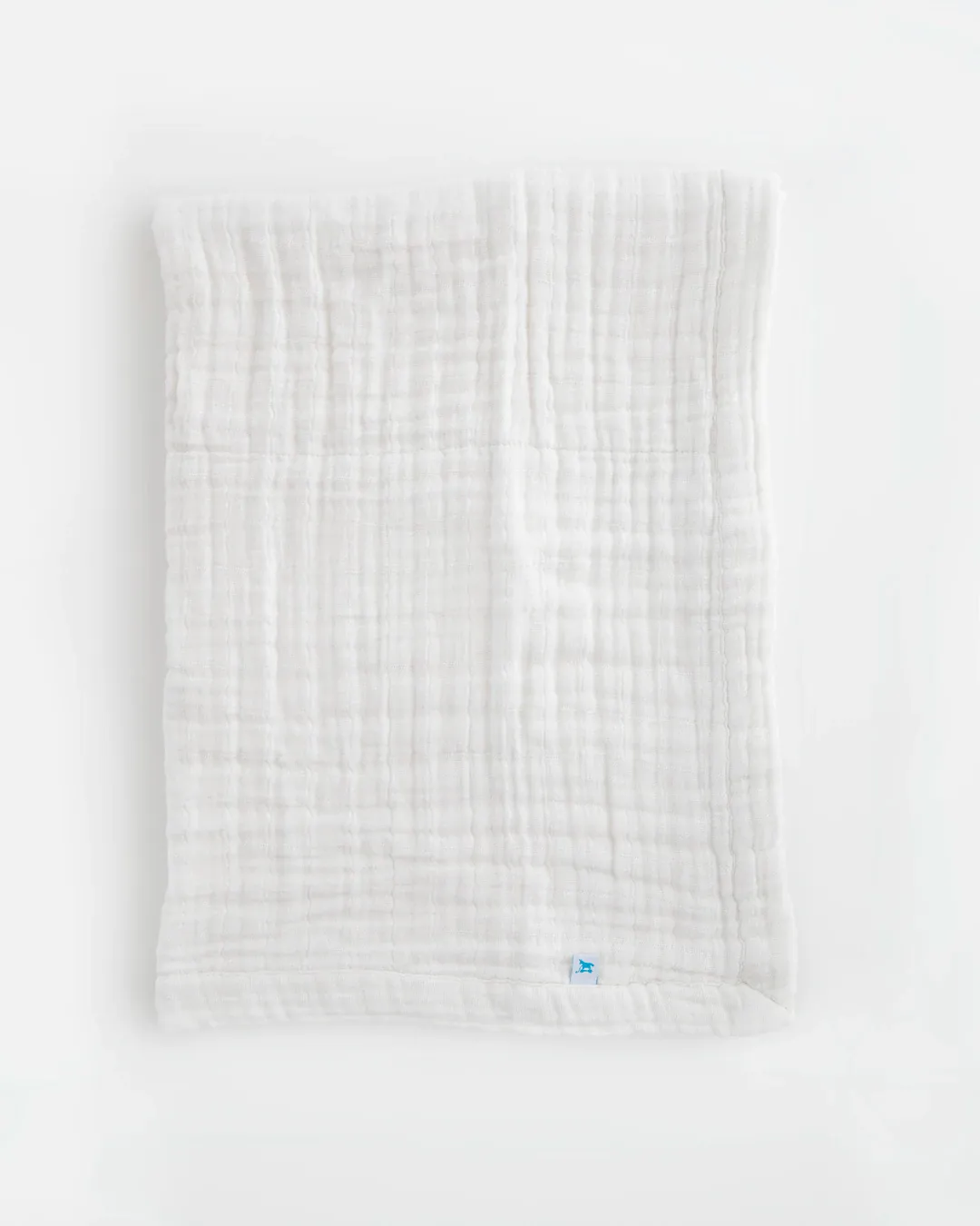 Cotton Muslin Baby Quilt - White