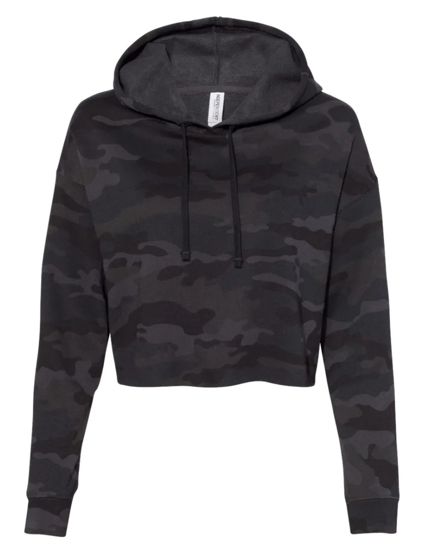 Cropped Camo Hoodie *PREORDER***