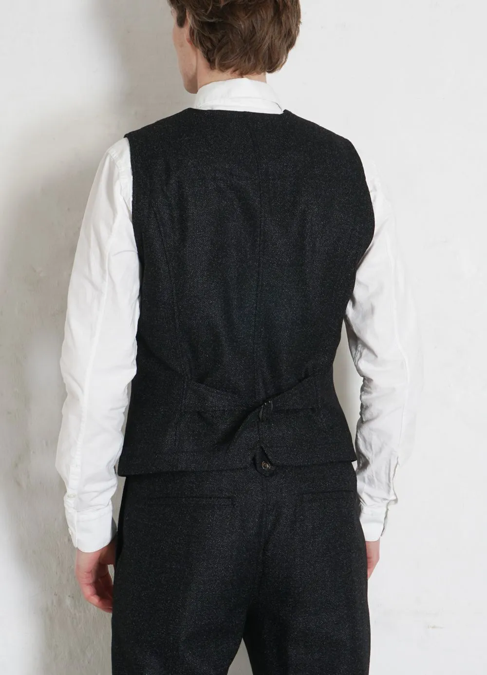 DANNY | Classic Waistcoat | Black Marble