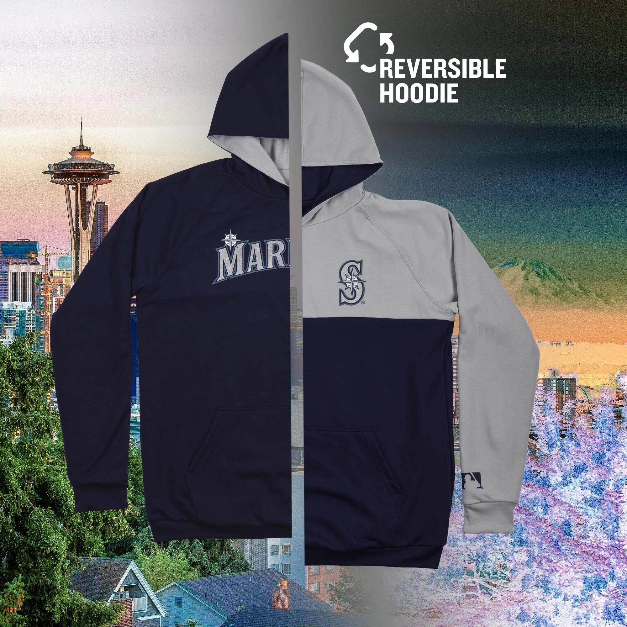 Double Play Reversible Hoodie - Seattle Mariners