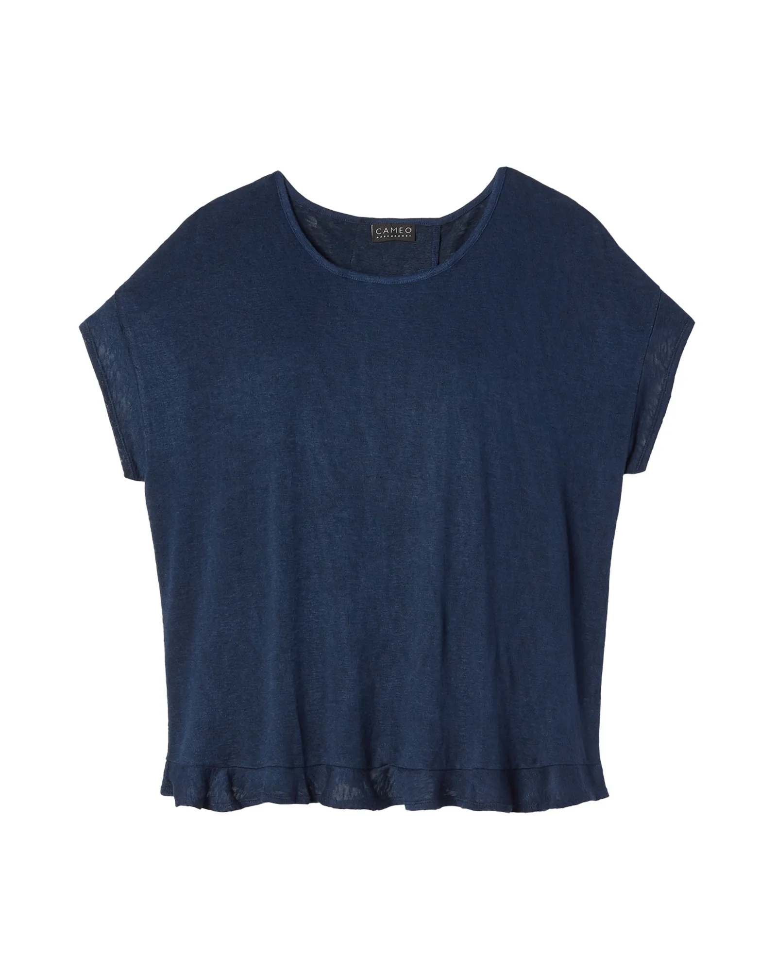 Faith Ruffle Dolman Top | Navy