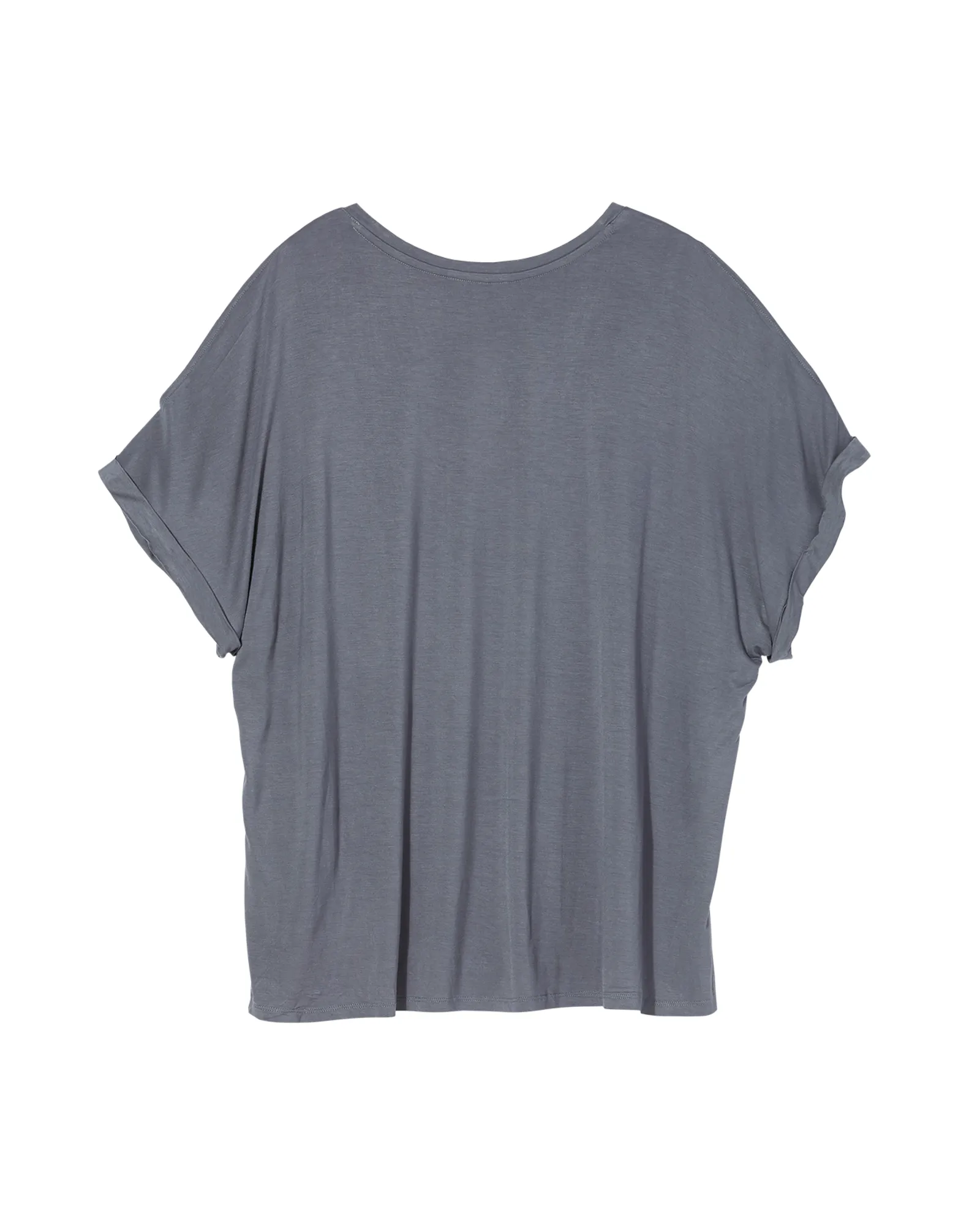 Gracelyn Split Sleeve Top | Light Grey