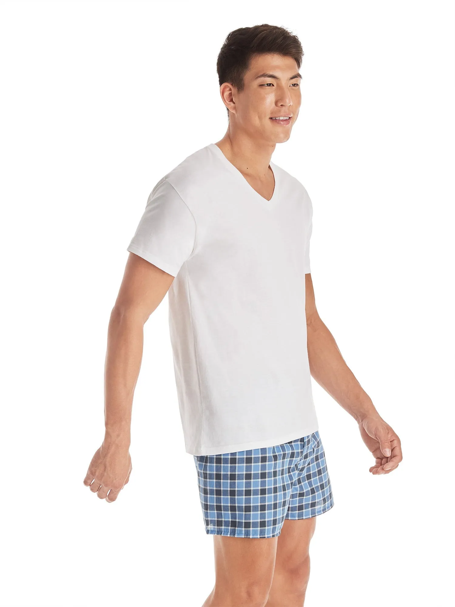 Hanes Men's Super Value Pack White V-Neck Undershirts, 10 Pack