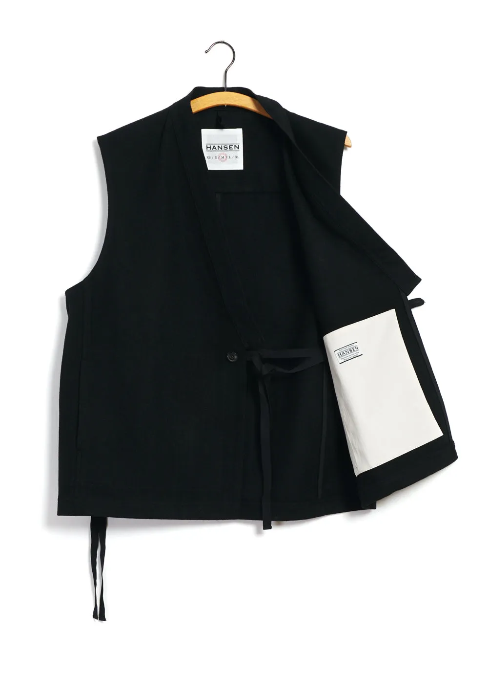 HAUK | Eastern Waistcoat | Black