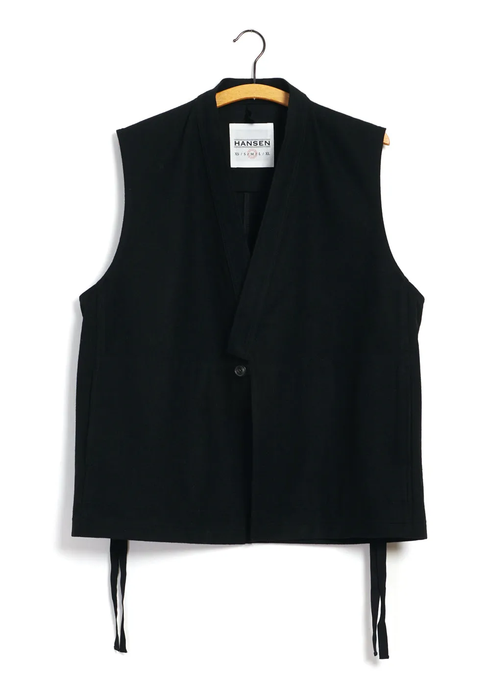 HAUK | Eastern Waistcoat | Black