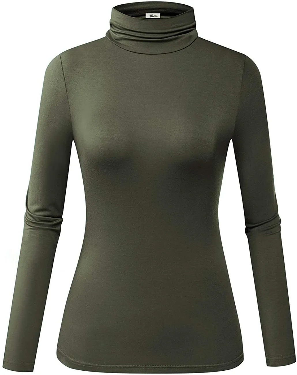 Herou Women's Long Sleeve Lightweight Soft Pullover Turtleneck Tops Shirts