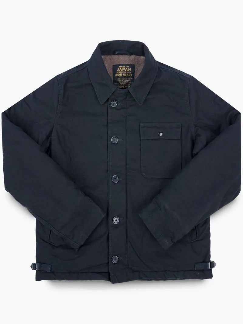 Iron Heart Denim IHM-39-BLK Military Serge A2 Deck Jacket - Black