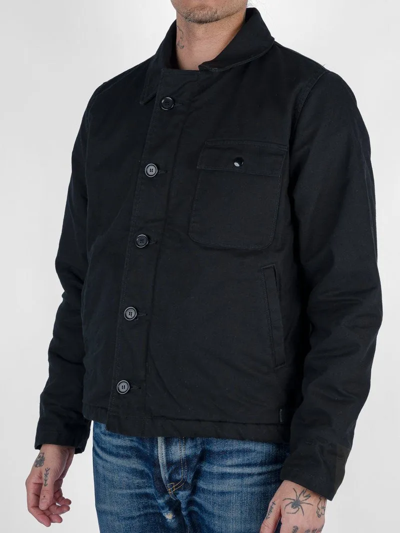 Iron Heart Denim IHM-39-BLK Military Serge A2 Deck Jacket - Black