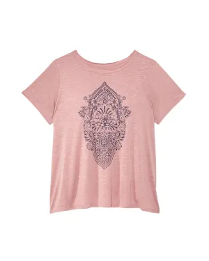 Janice Graphic Tee | Pink / Orange