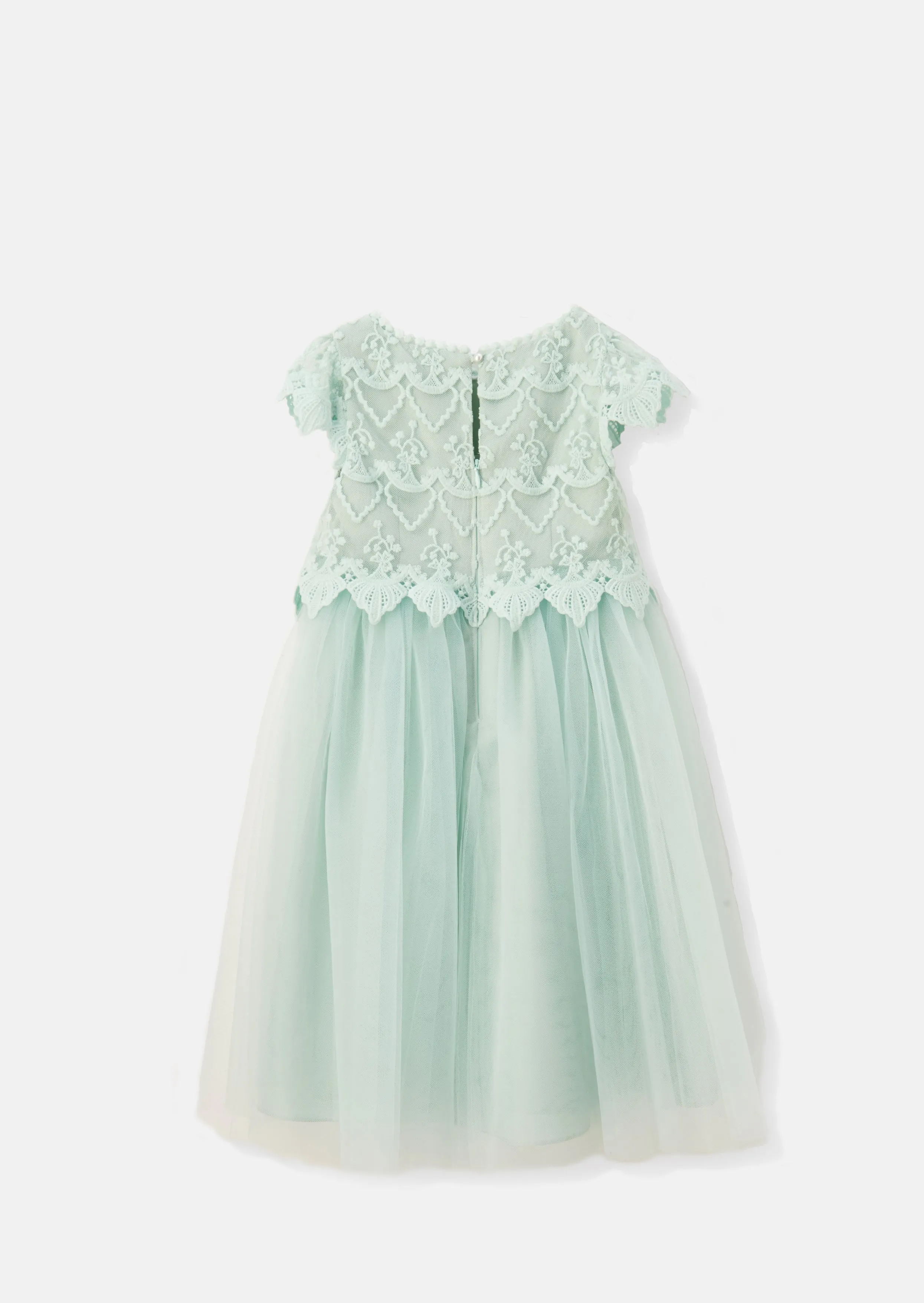 Lucy Lace Bodice Dress - Pistachio