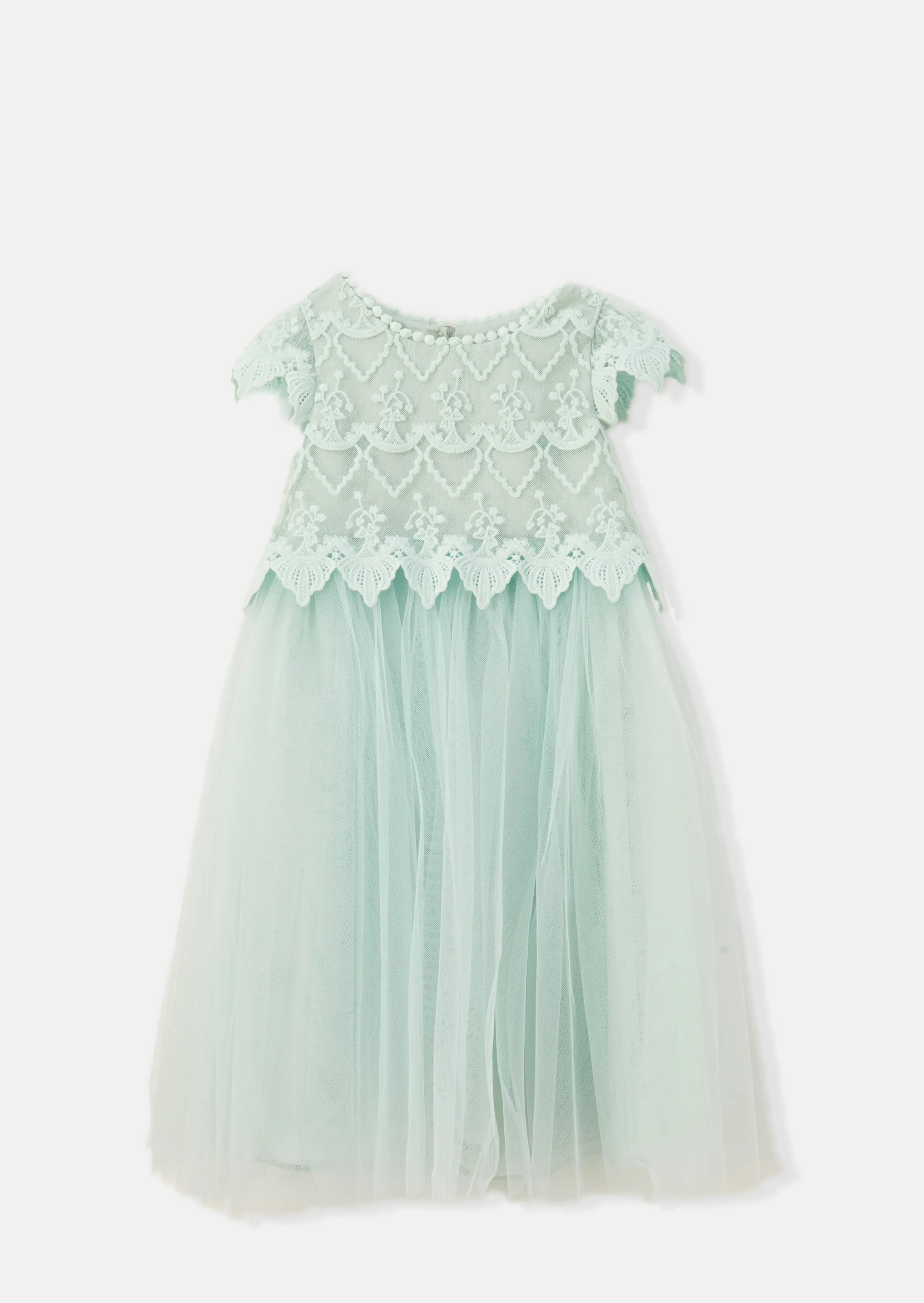 Lucy Lace Bodice Dress - Pistachio