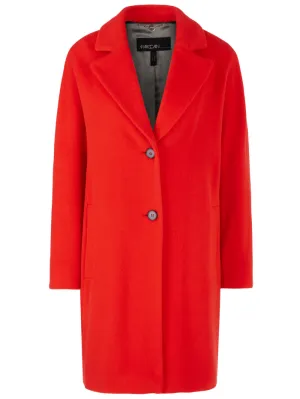 Marc Cain Additions Red Wool Blend Coat VA 11.05 W10 COL 270