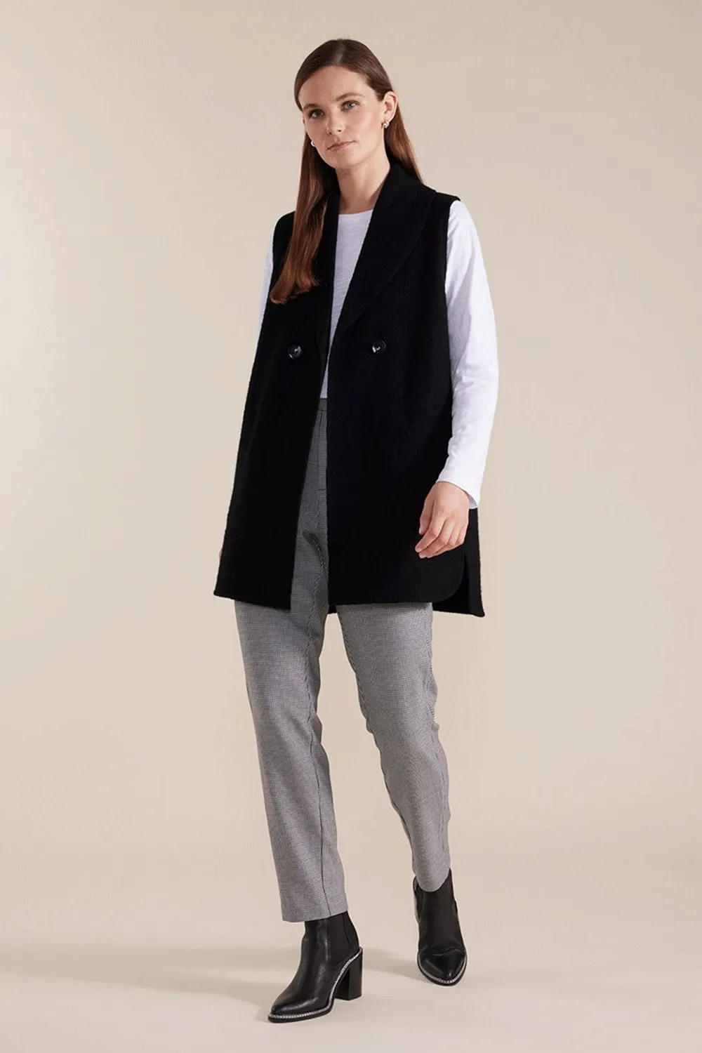 Marco Polo - YTMW43522 Longline Boiled Wool Vest