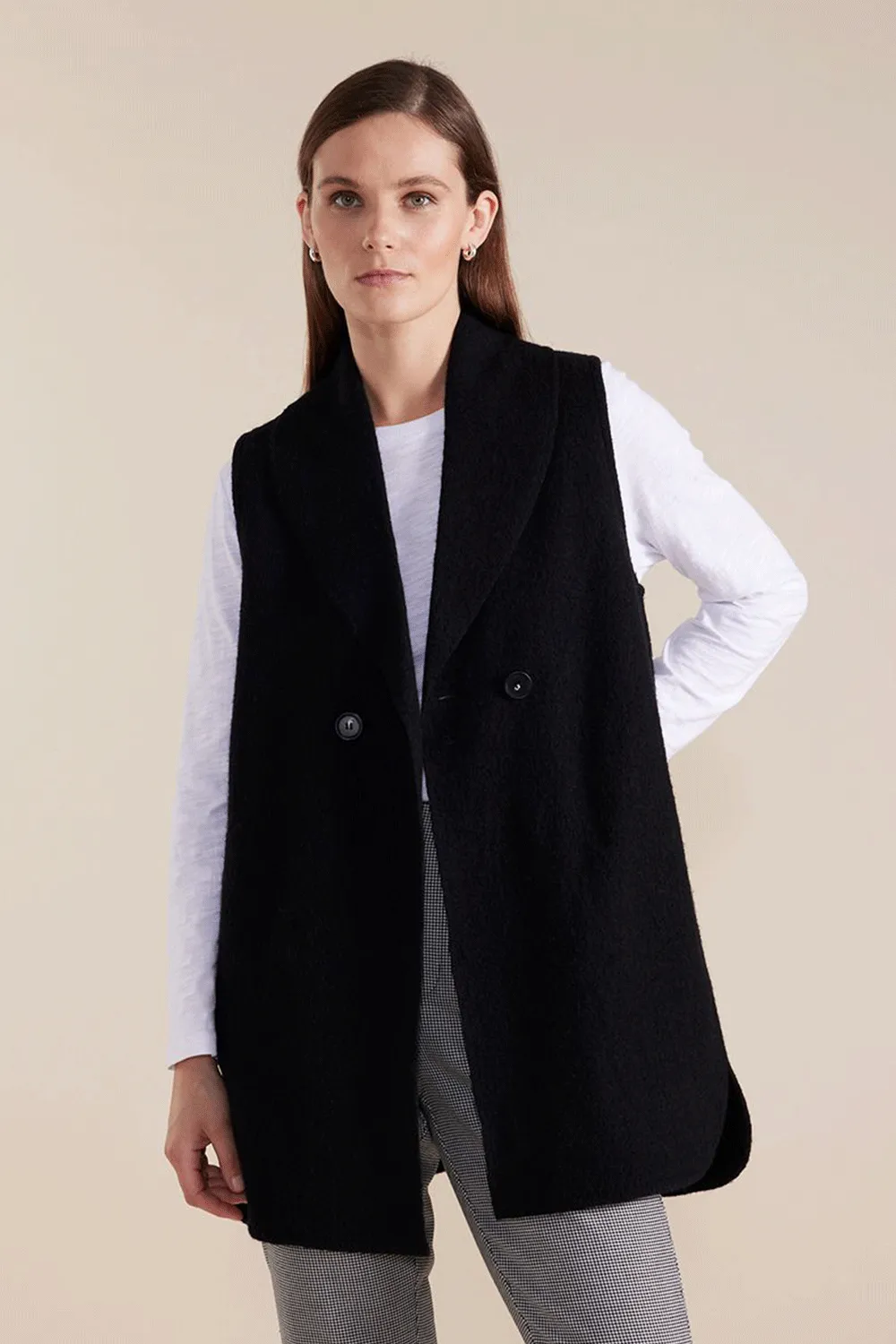 Marco Polo - YTMW43522 Longline Boiled Wool Vest