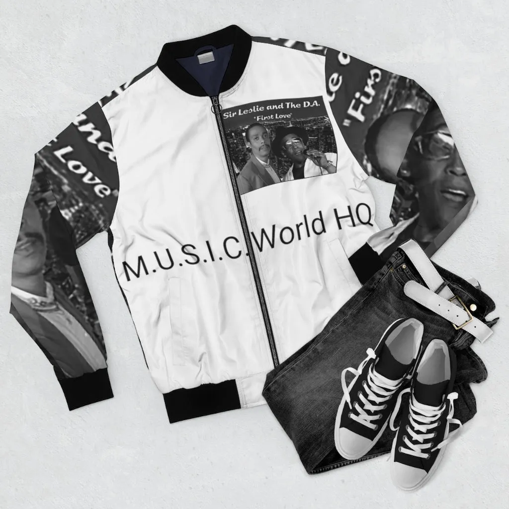 M.U.S.I.C. World HQ  Album Cover Series Men's AOP Bomber Jacket