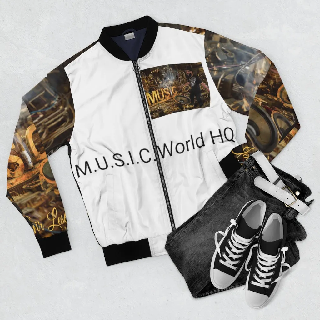 M.U.S.I.C. World HQ  Album Cover Series Men's AOP Bomber Jacket