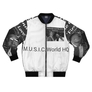 M.U.S.I.C. World HQ  Album Cover Series Men's AOP Bomber Jacket