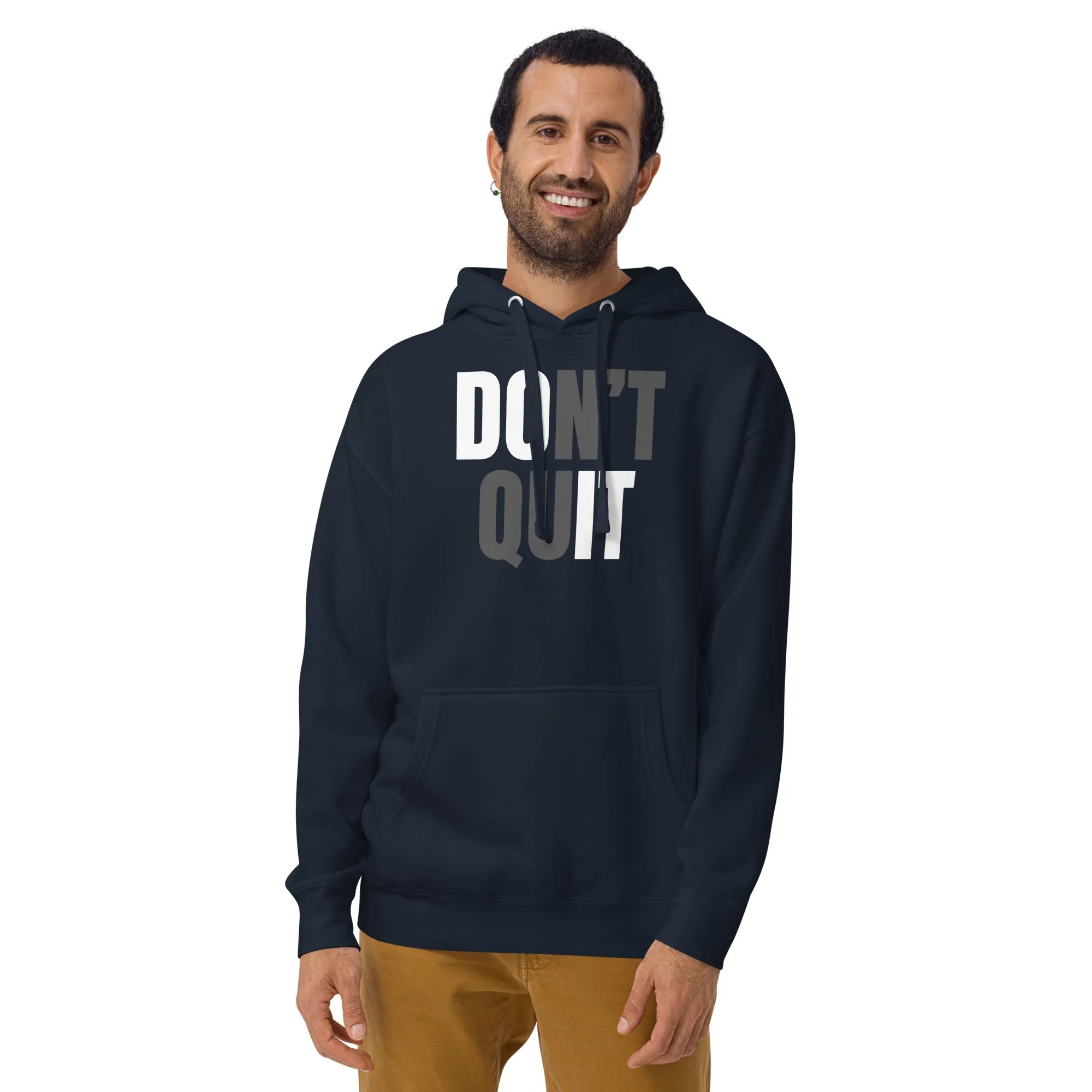 "Don't Quit" Unisex Hoodie by Dumbbells and Hotels