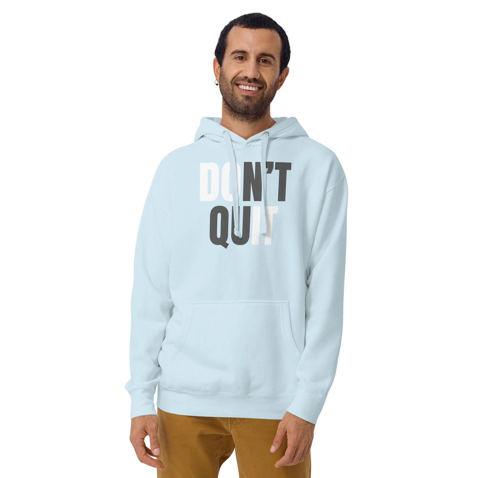 "Don't Quit" Unisex Hoodie by Dumbbells and Hotels