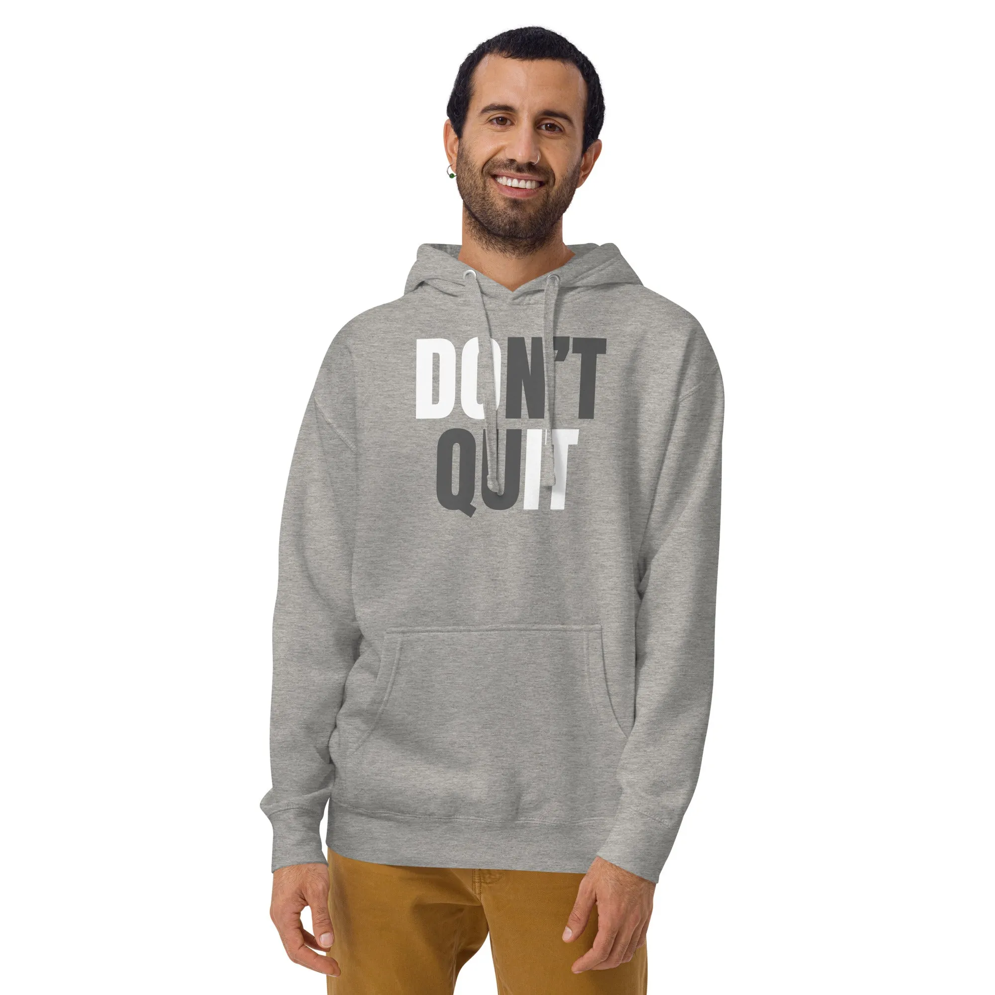 "Don't Quit" Unisex Hoodie by Dumbbells and Hotels