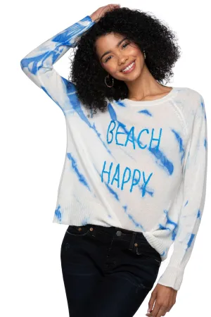 Raglan Crewneck Tie Dye  Cashmere | Embroidery