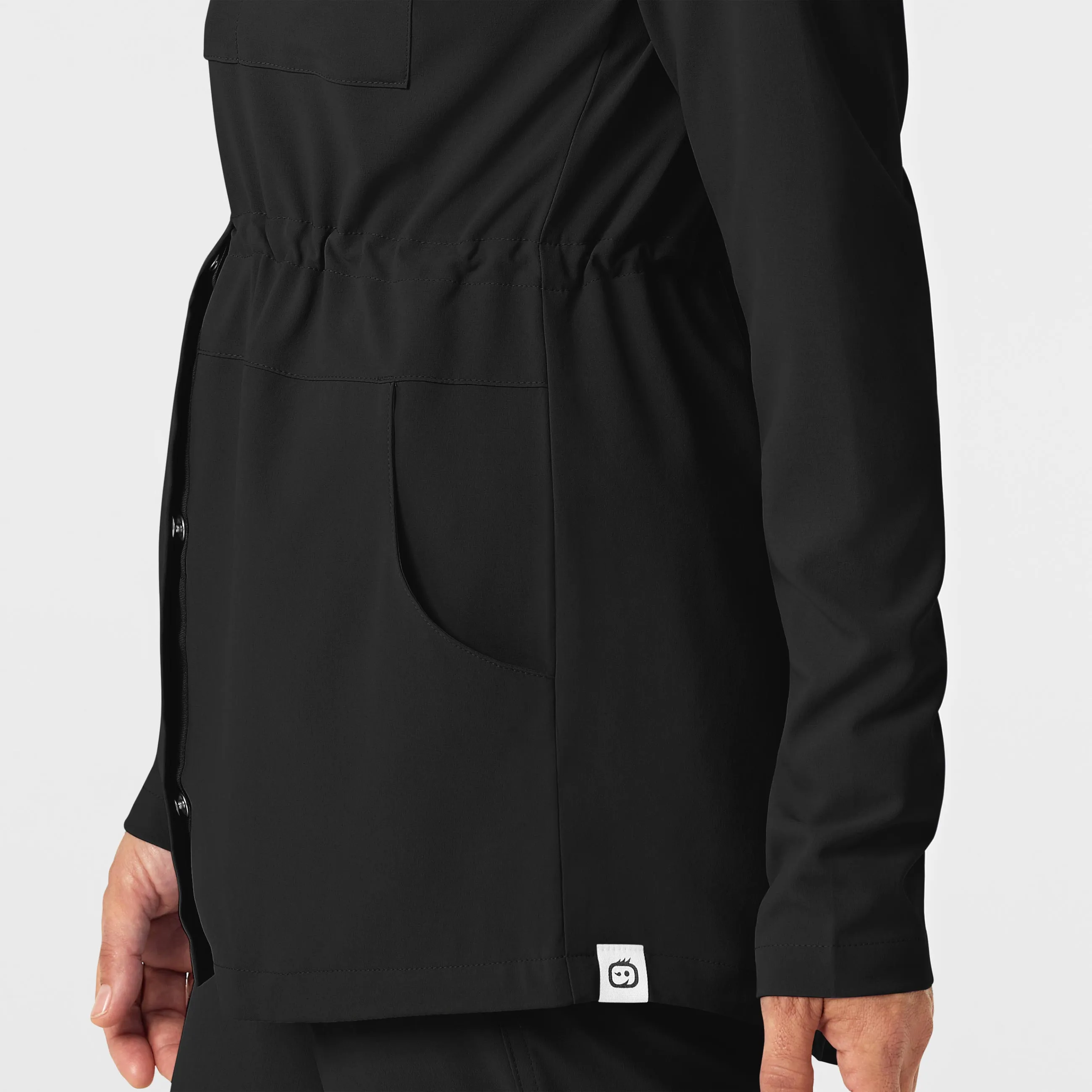 RENEW Women's Convertible Hood Fashion Jacket - Black