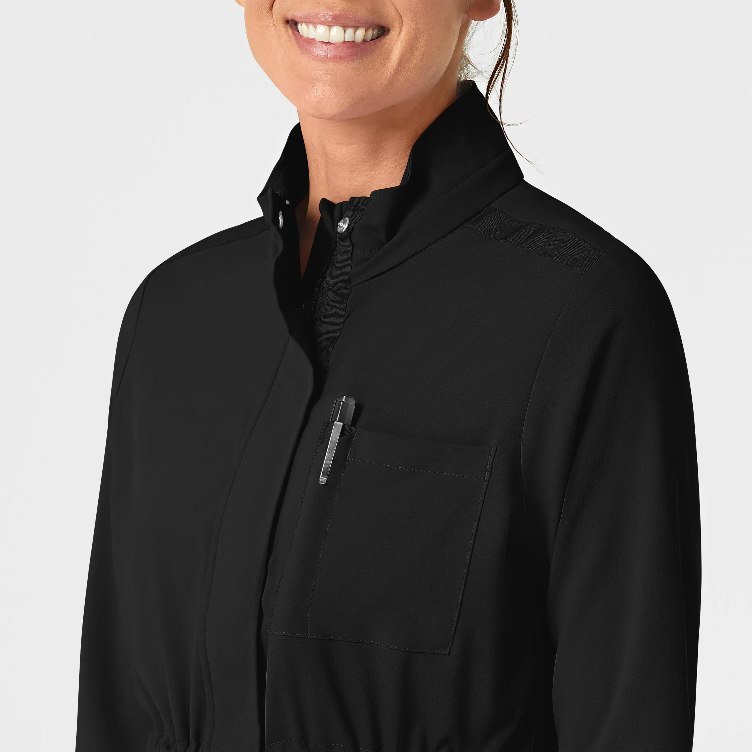 RENEW Women's Convertible Hood Fashion Jacket - Black