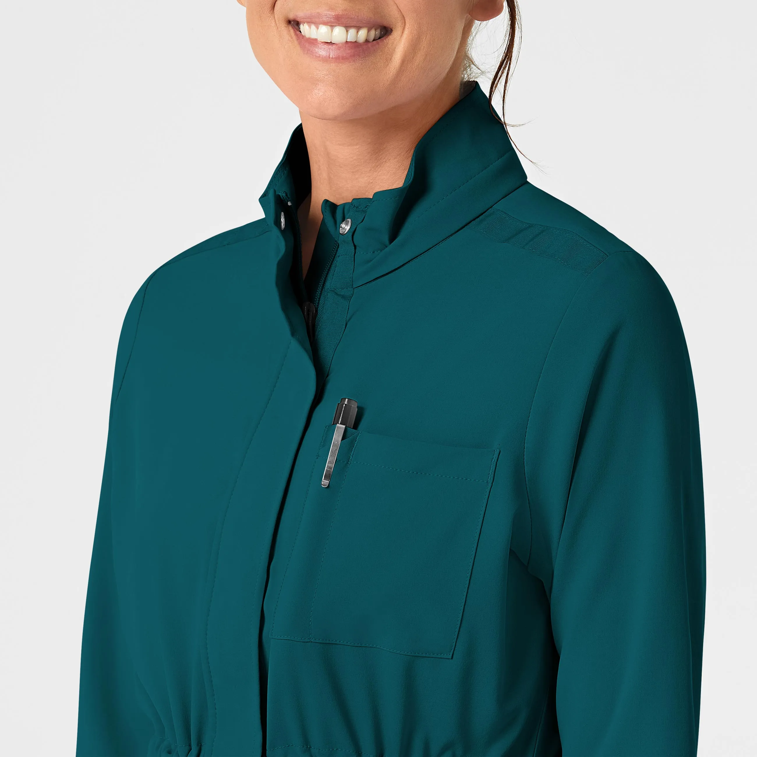 RENEW Women's Convertible Hood Fashion Jacket - Caribbean Blue