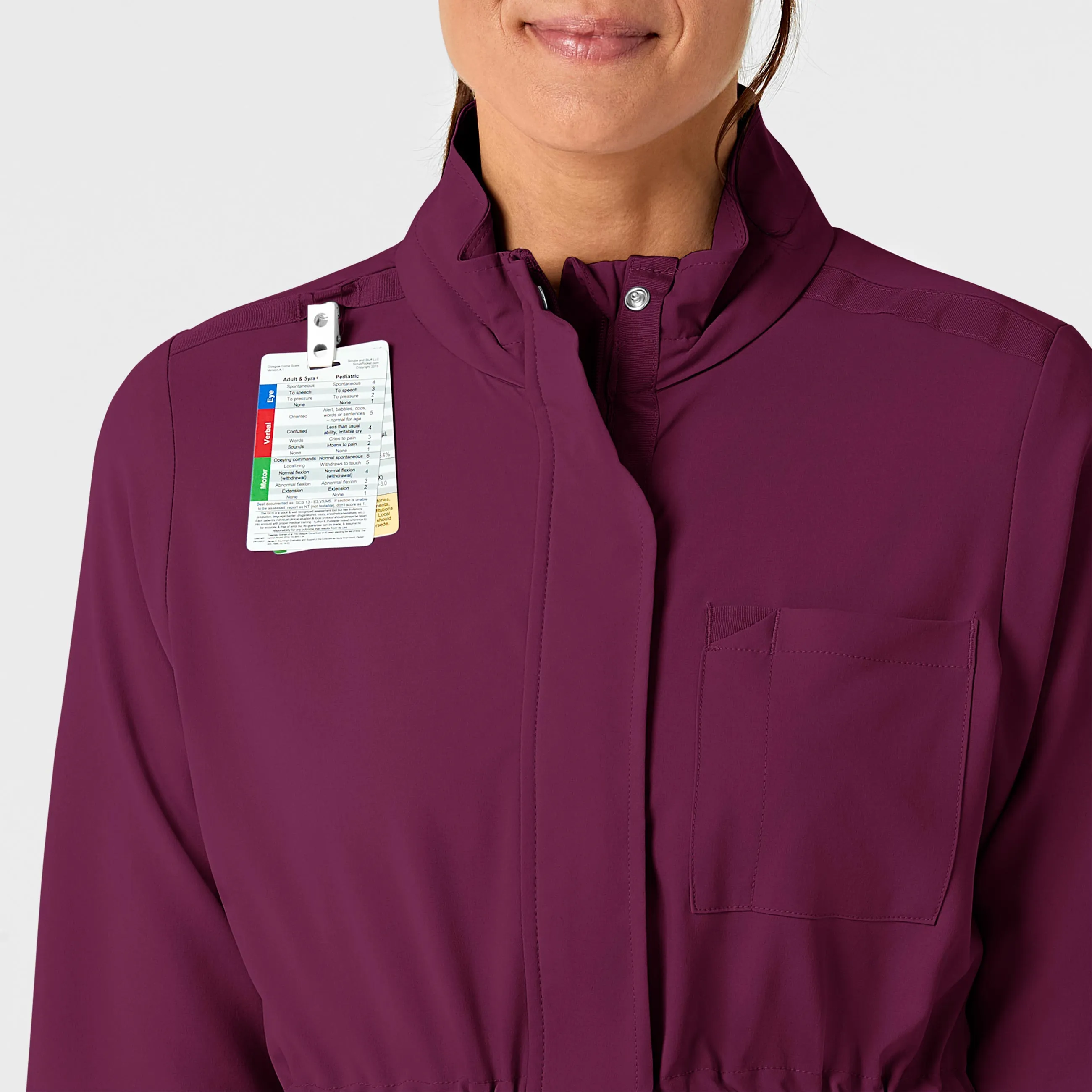 RENEW Women's Convertible Hood Fashion Jacket - Wine