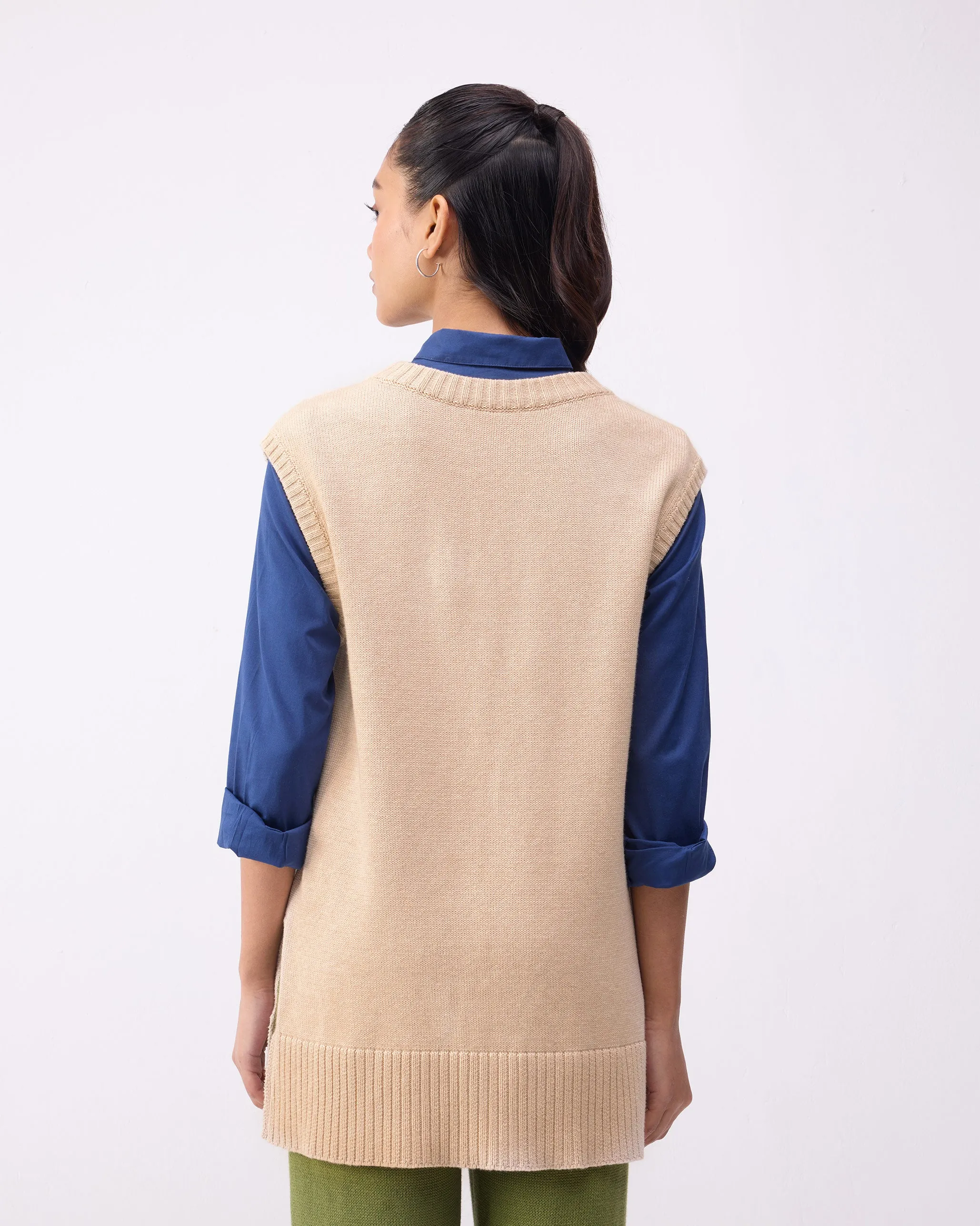 Ronnie Round Neck Sweater - Oatmeal