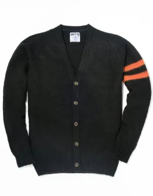 SHAGGY DOG UNIVERSITY CARDIGAN - BLACK