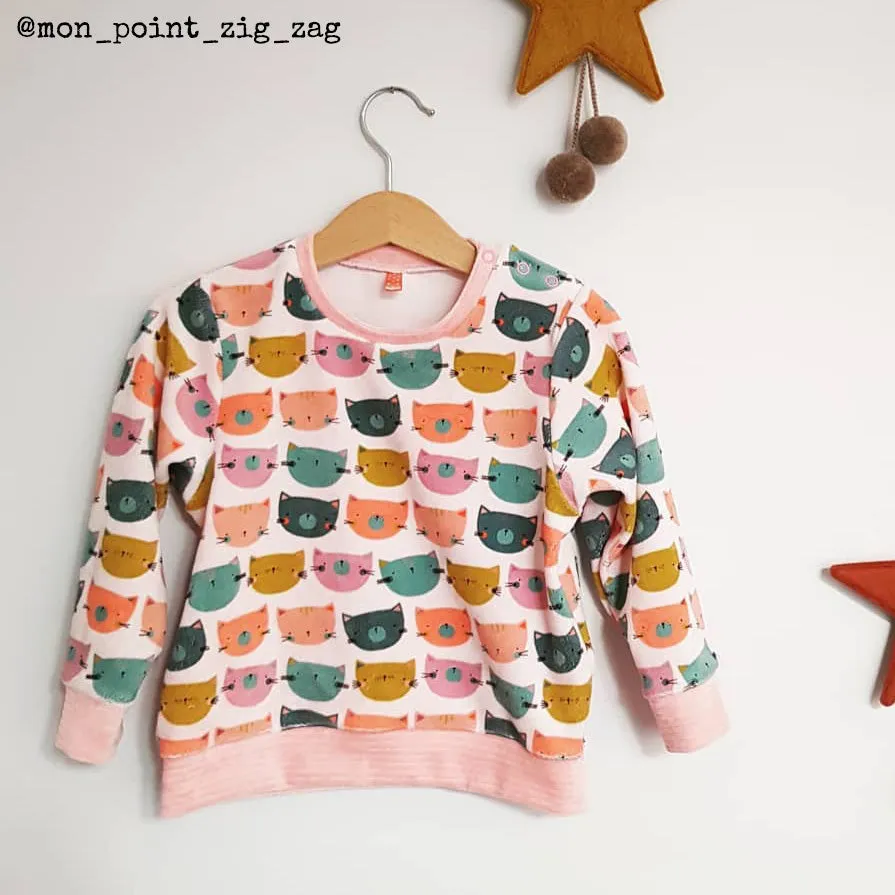 SINTRA sweatshirt - Baby 6M/4Y - PDF Sewing Pattern