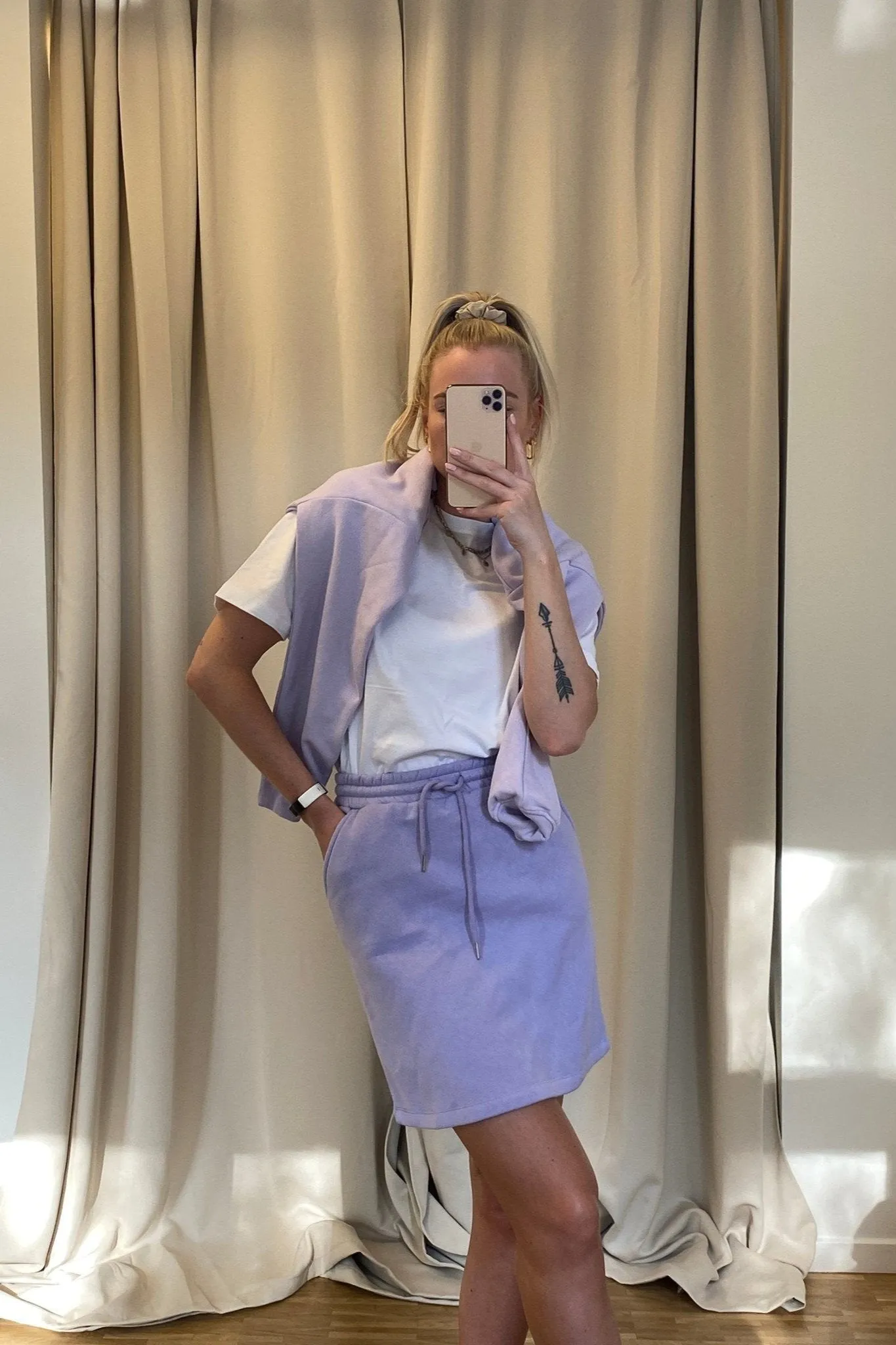 Sweat skirt - Lavender