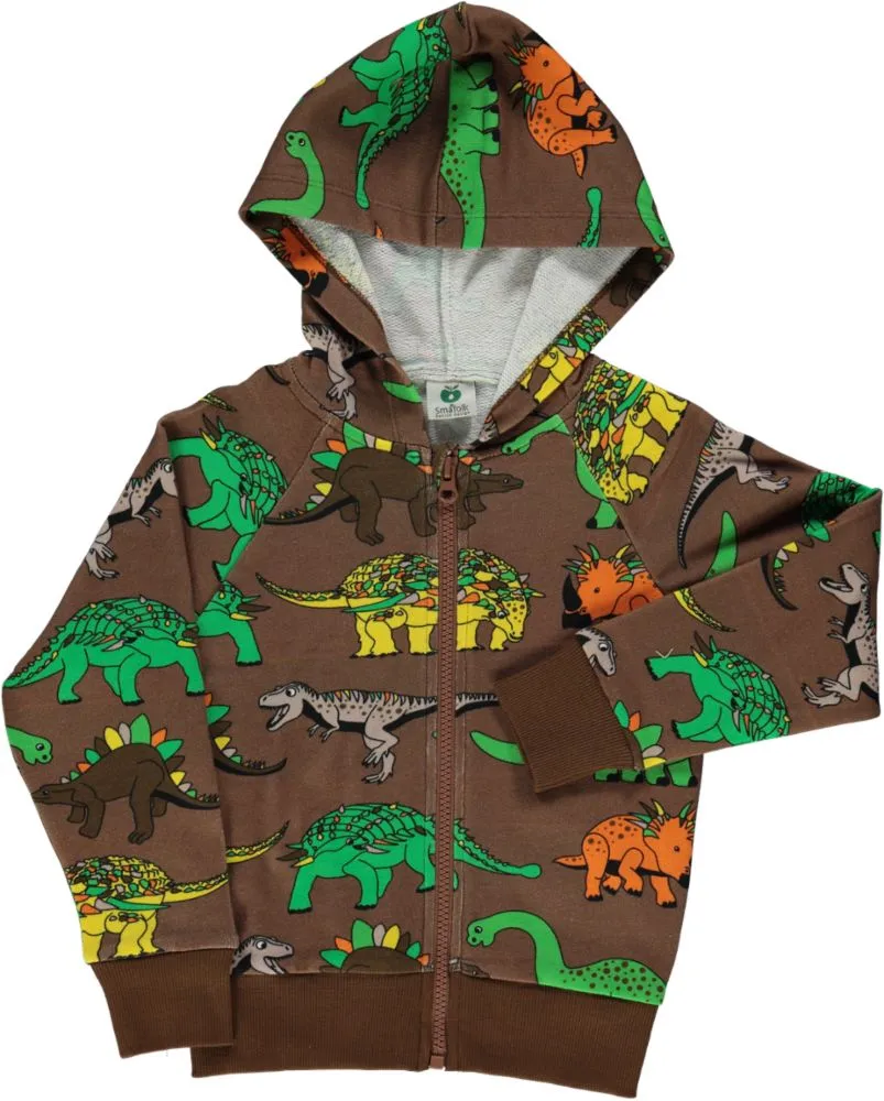 Sweatshirt With Zipper, Dinosauer