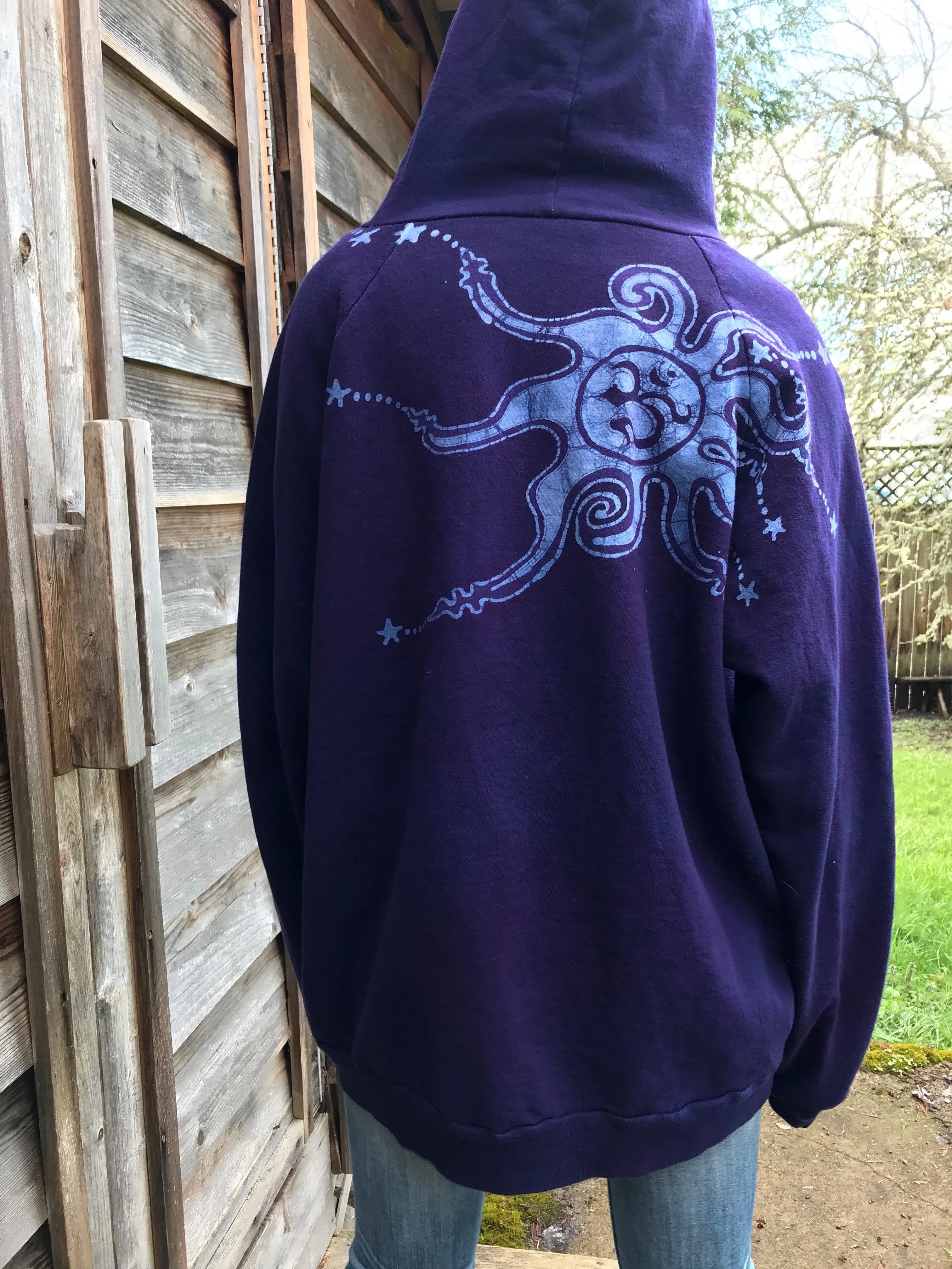 Talk'n About The Midnight Rambler Organic Cotton Batikwalla Hoodie - Unisex Size 2X