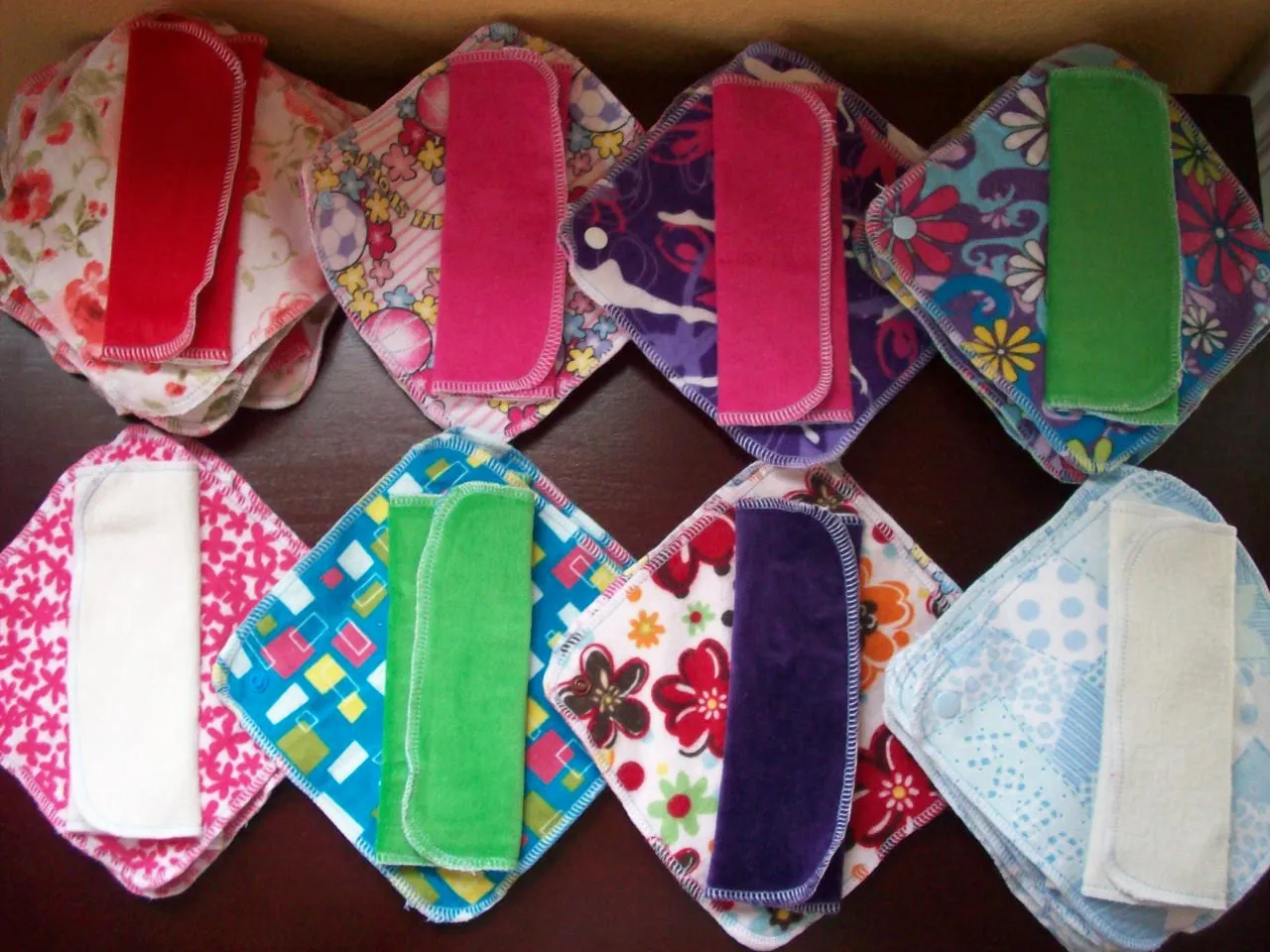 Try 3 MamaBear LadyWear Quick-Dry cloth menstrual pads - Medium, Light, and DailyWear