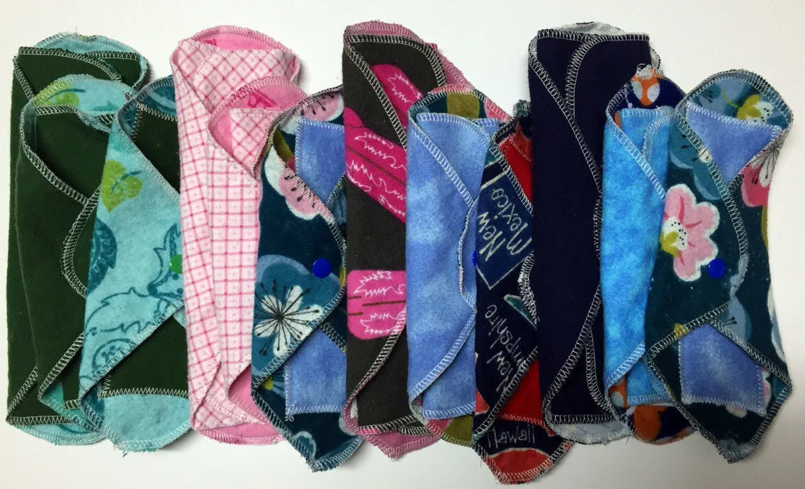 Try 3 MamaBear LadyWear Quick-Dry cloth menstrual pads - Medium, Light, and DailyWear